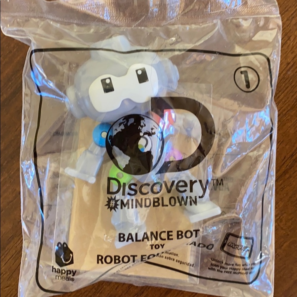 Discovery #mindblown balance bot toy McDonald’s